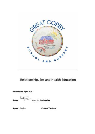 Relationship, Sex and Health Education (RSHE)